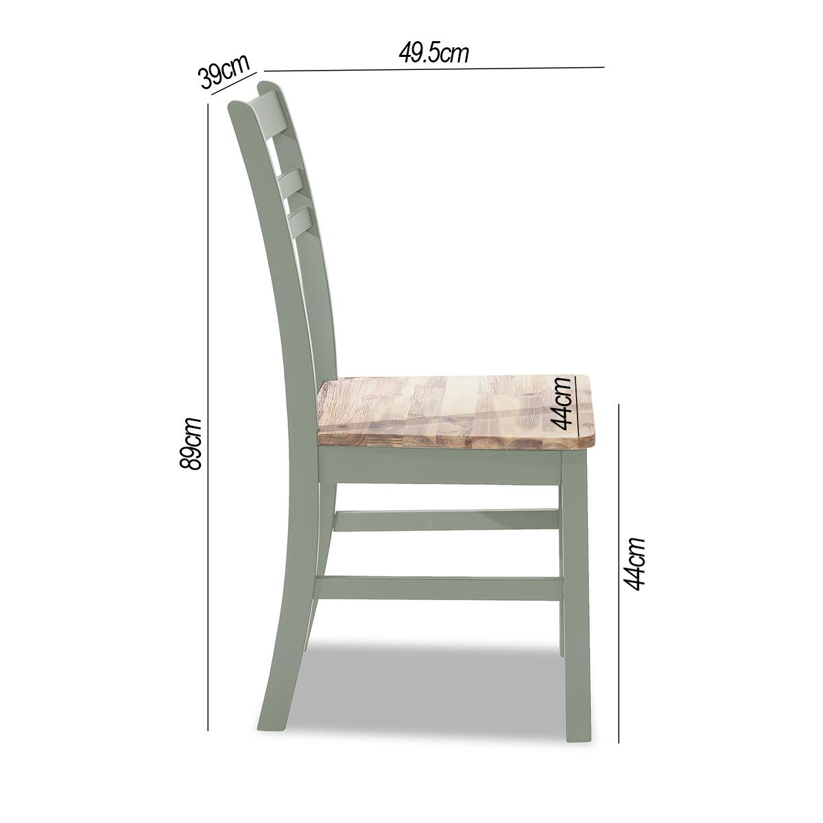 Florence Country Chair. Wooden Kitchen Dining Chair, Acacia Wood Seat QUALITY - Picture 18 of 34