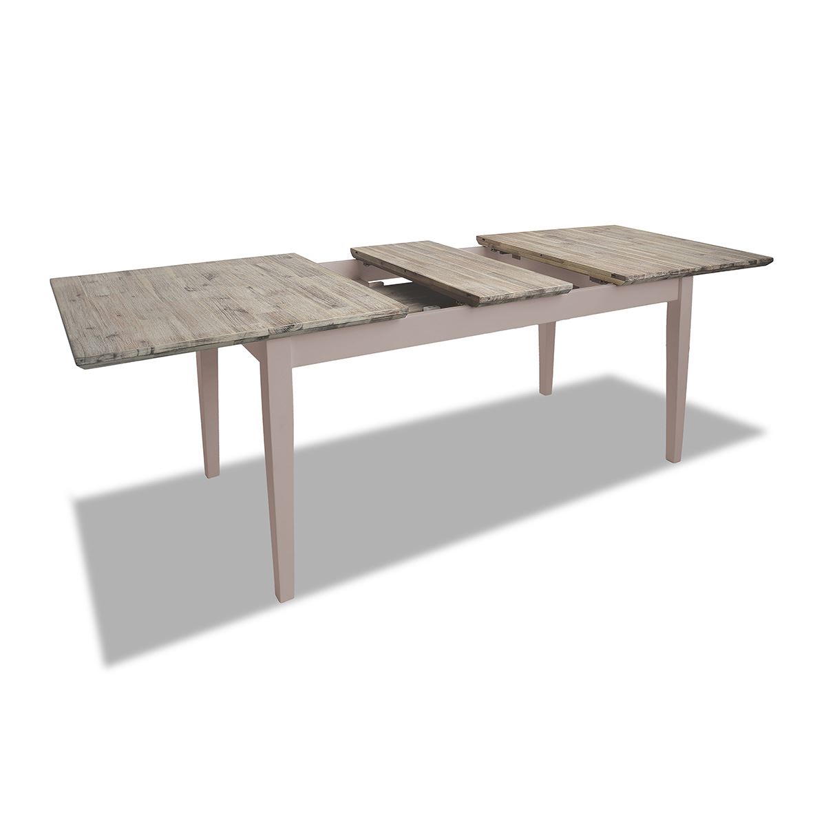 Extending Dining Table +4 Chairs Rectangular Center Extension FLORENCE furniture - Picture 113 of 152