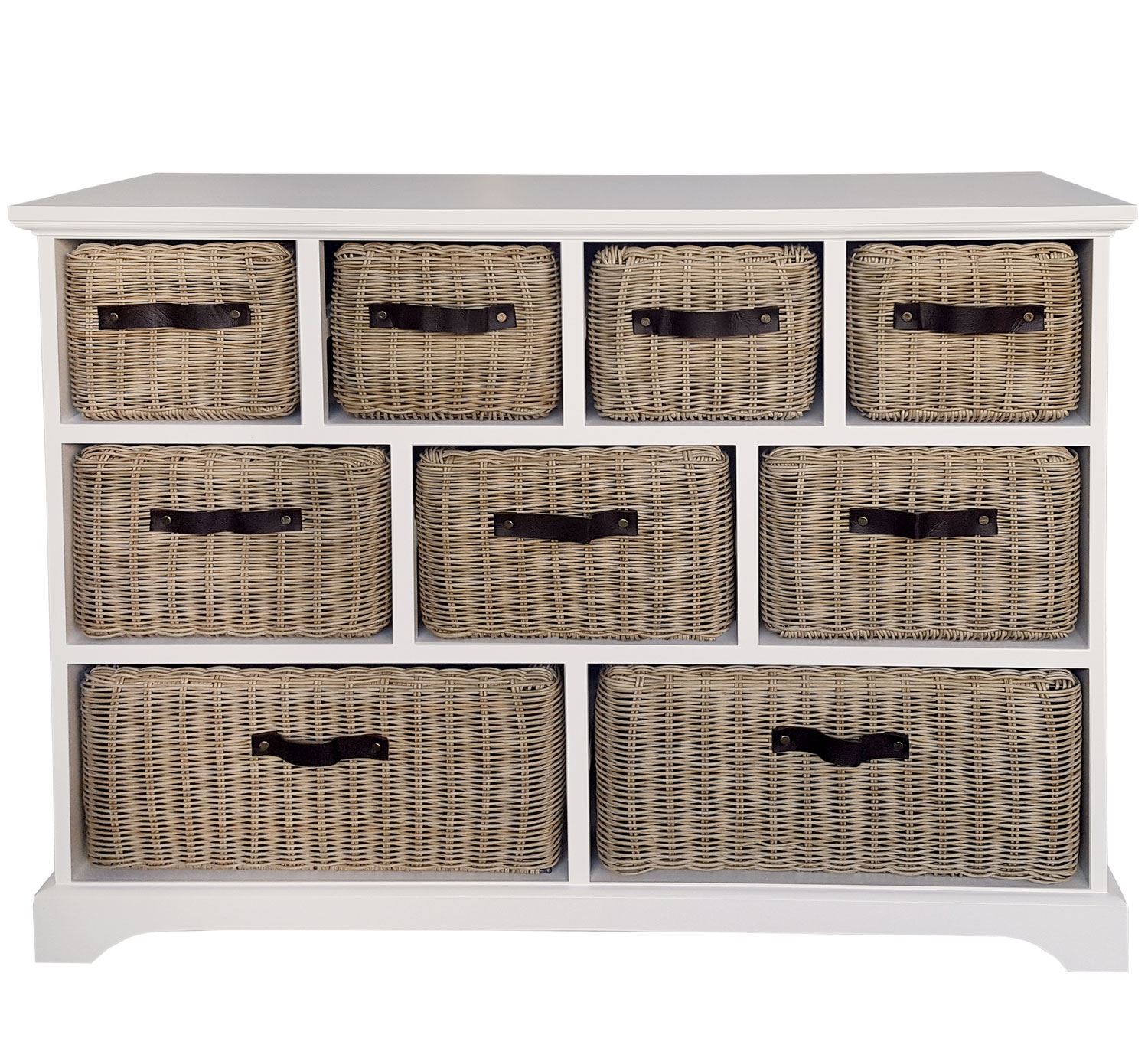 Tetbury large white with superstrong storage baskets.FULLY