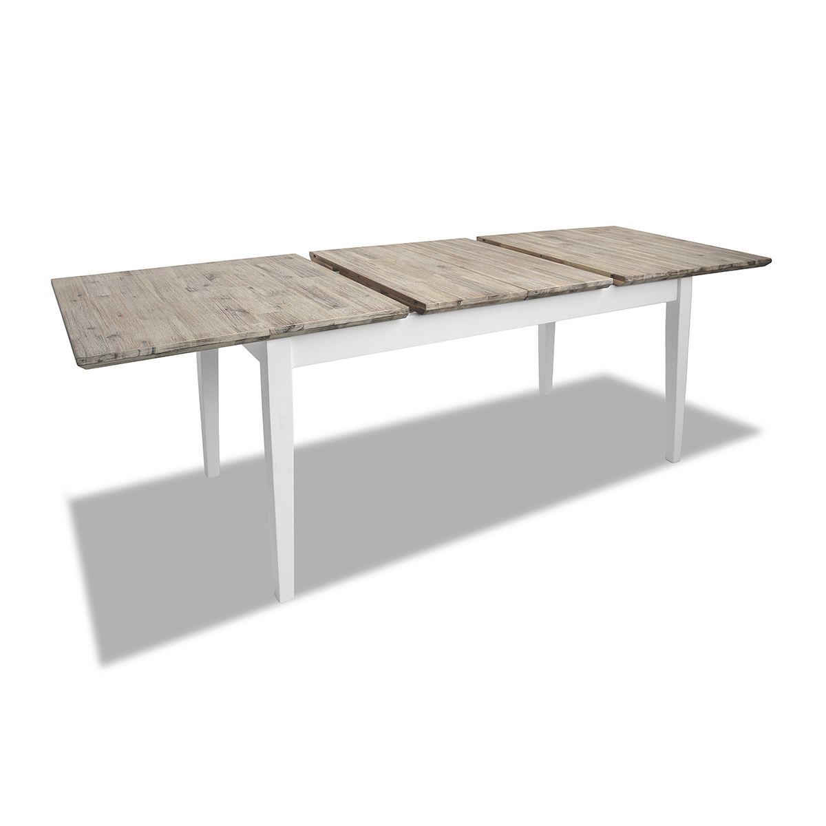 Extending Dining Table +4 Chairs Rectangular Center Extension FLORENCE furniture - Picture 45 of 152