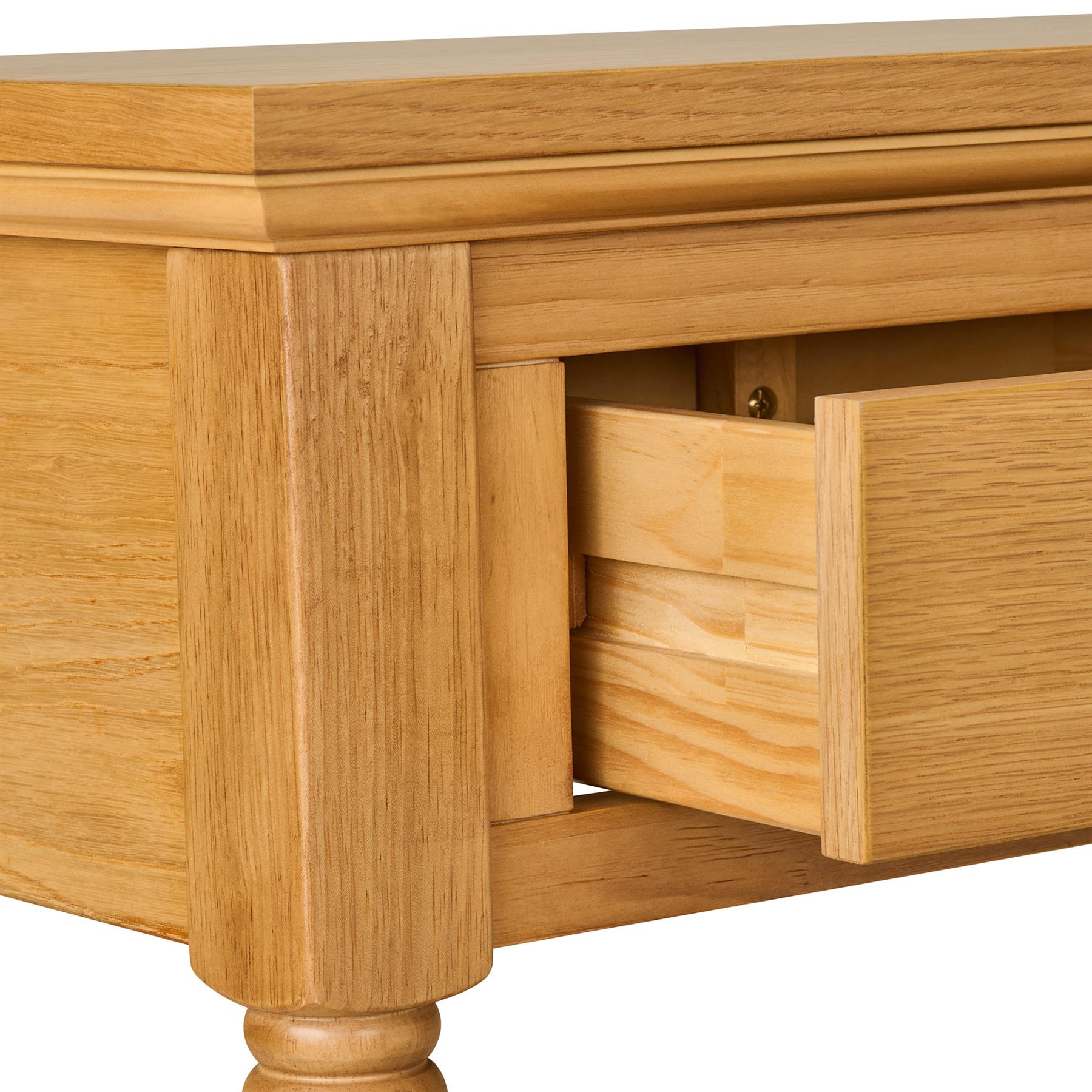 Blenheim Console Table, Oak Hallway Entryway Table, 2 Sizes QUALITY - Picture 21 of 25