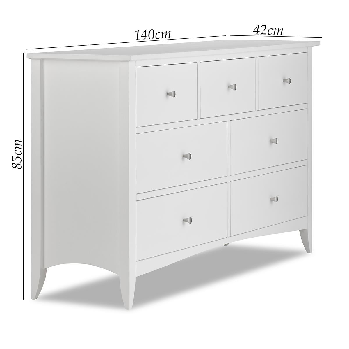 White Bedroom Furniture Bedside Table Chest of Drawers Bed EDWARD HOPPER Quality - Picture 42 of 88