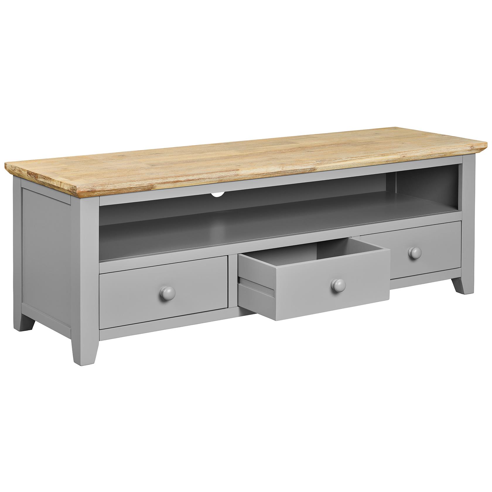 Florence Large TV Unit TV Stand with 3 Drawers and Shelf ,W145cm Fully Assembled - Picture 7 of 57