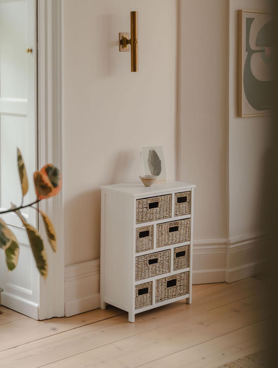 Storage Unit Wicker Basket Bathroom Hallway Chest of Drawers Tetbury Furniture - Picture 12 of 36