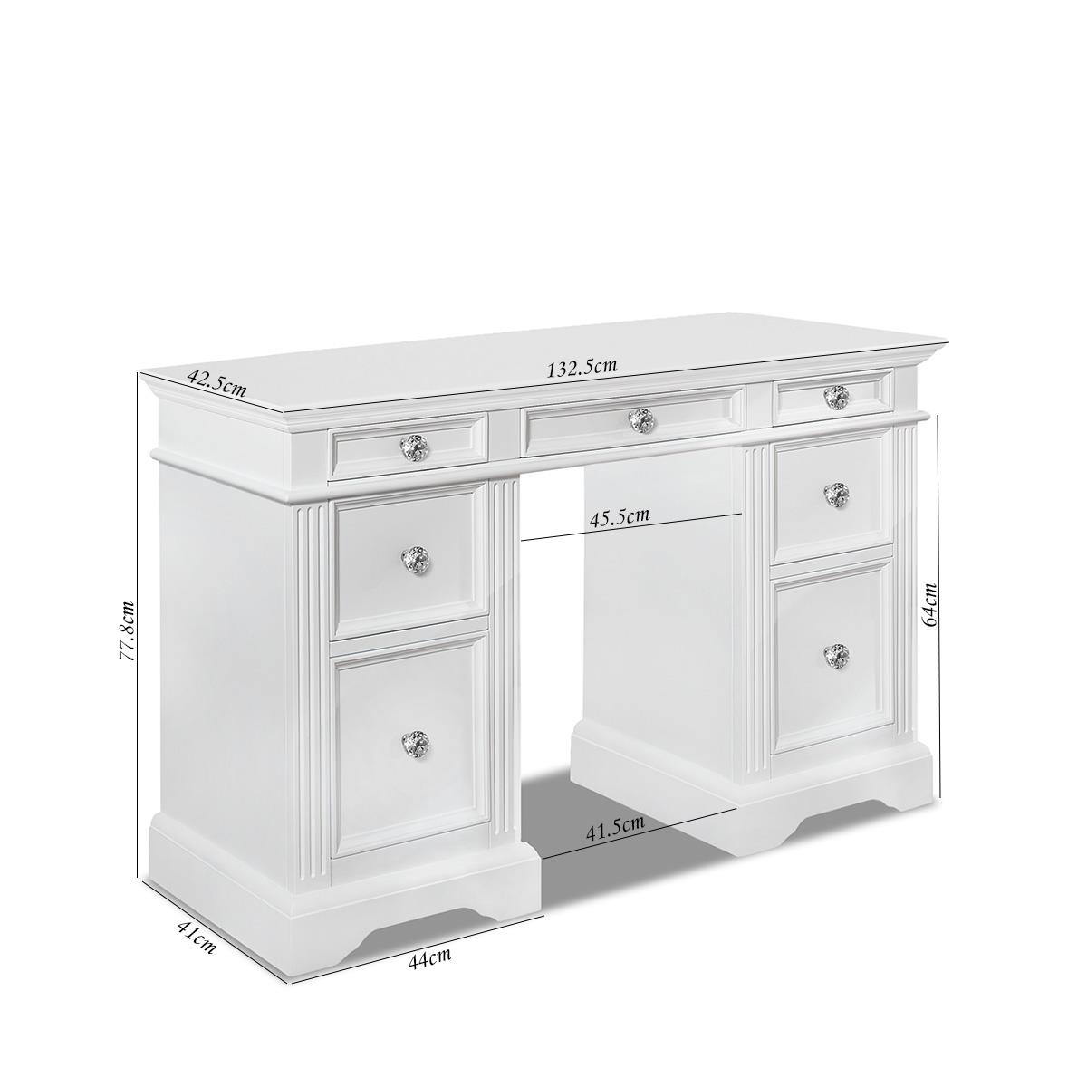 White Bedroom Furniture Wooden Chest of Drawers Bedside Table Robe GAINSBOROUGH - Picture 28 of 75