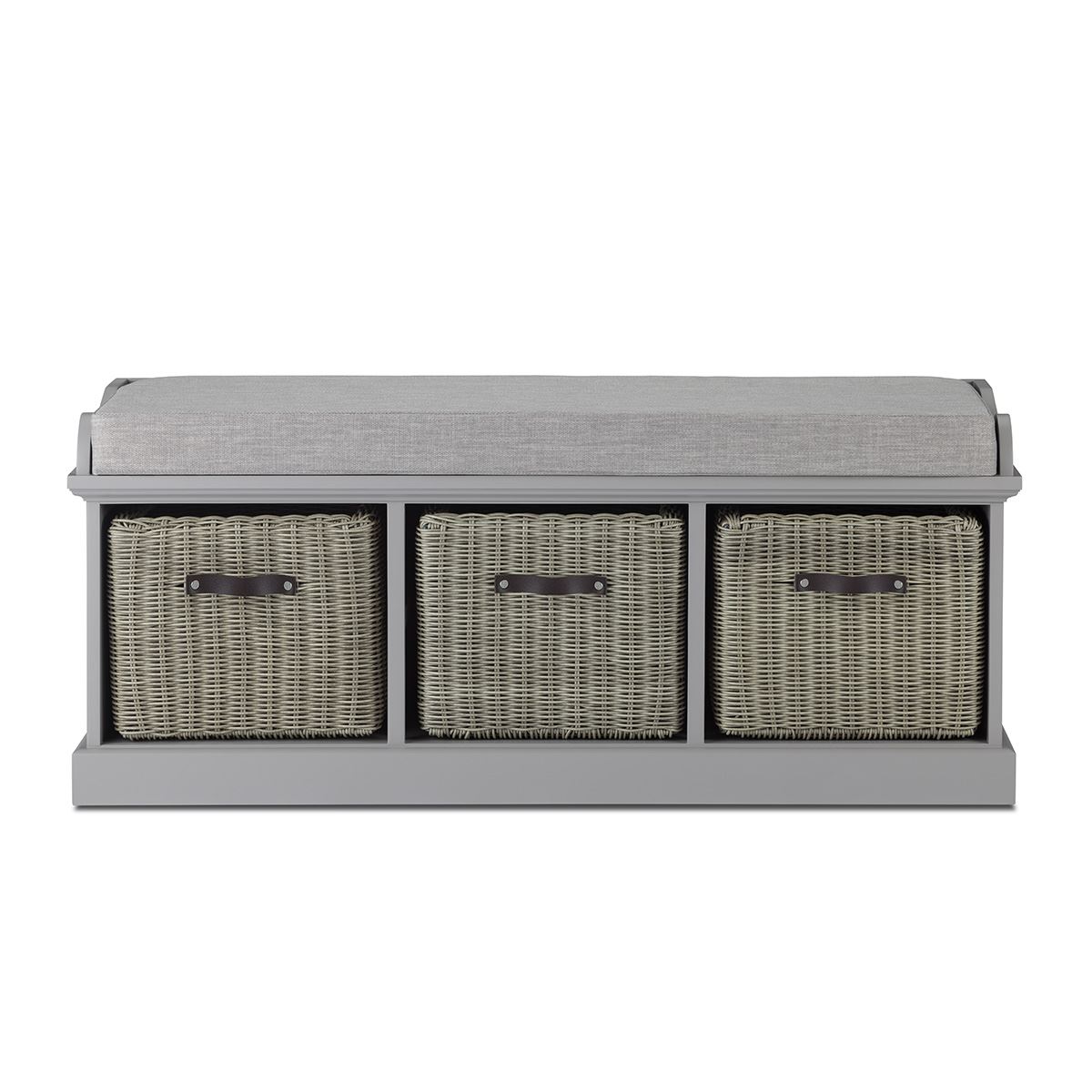 Tetbury Hallway Bench and Hanging Shelf, Hallway Storage Bench with