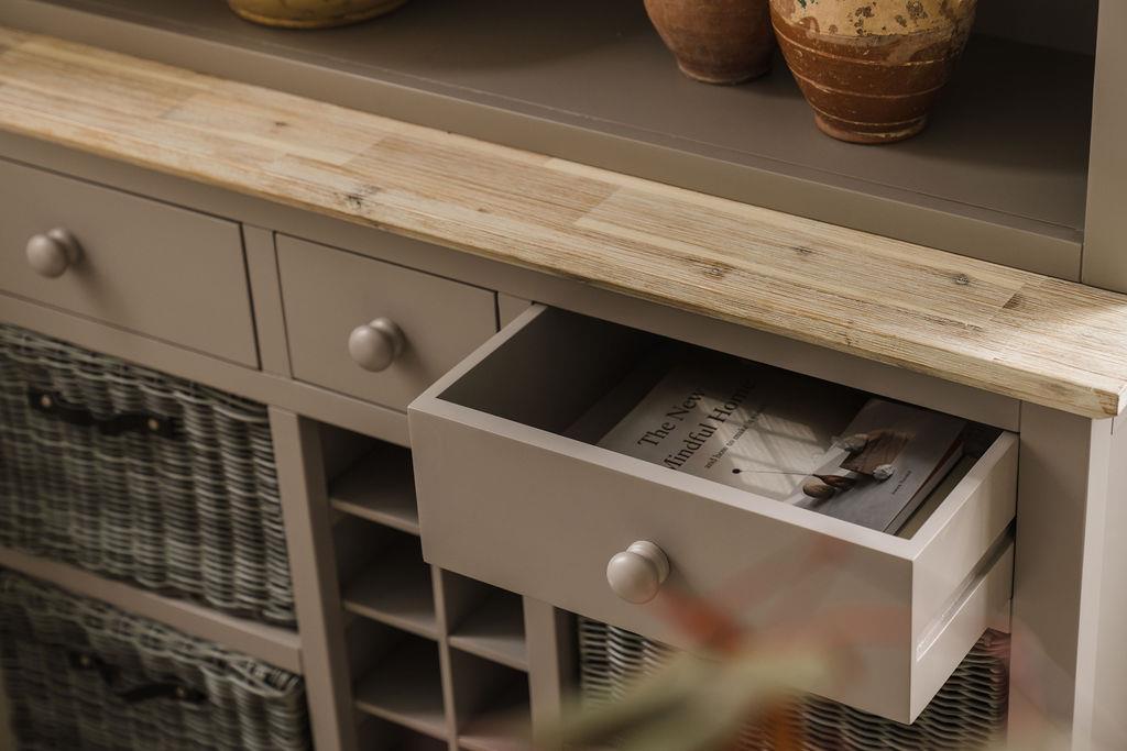 Kitchen Dining Furniture Grey Console Table Breakfast Bar Sideboard StoolFLORENC - Picture 48 of 178