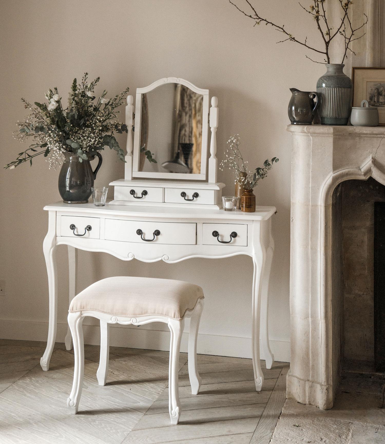 Shabby Chic White Bedroom Furniture, French Bed Bedside Table Chest Of Drawers - Picture 40 of 157