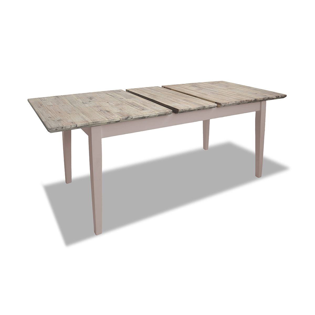 Extending Dining Table +4 Chairs Rectangular Center Extension FLORENCE furniture - Picture 116 of 152