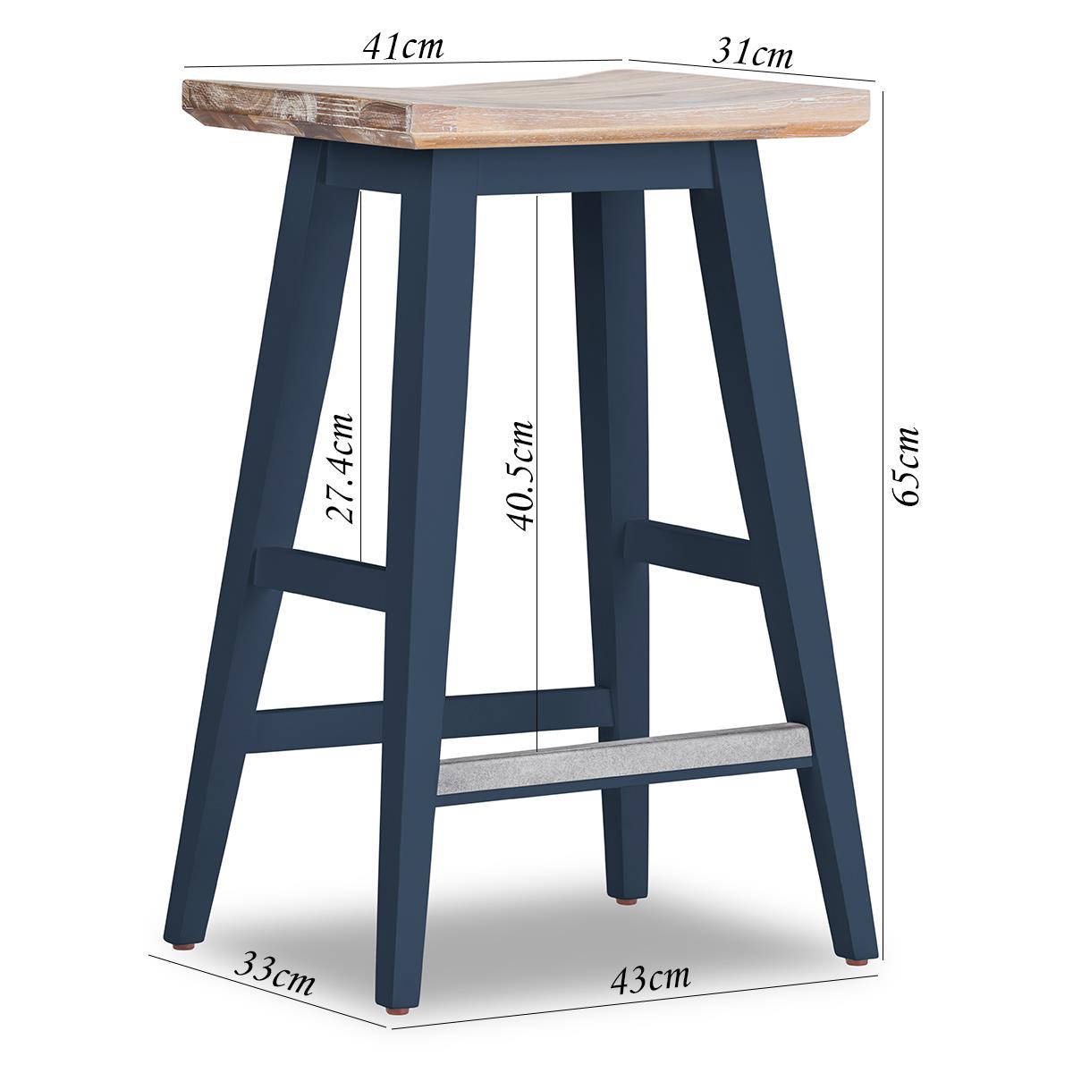Florence Bar Stool.Elegant stool with large wooden seat and foot rest. QUALITY - Picture 23 of 29
