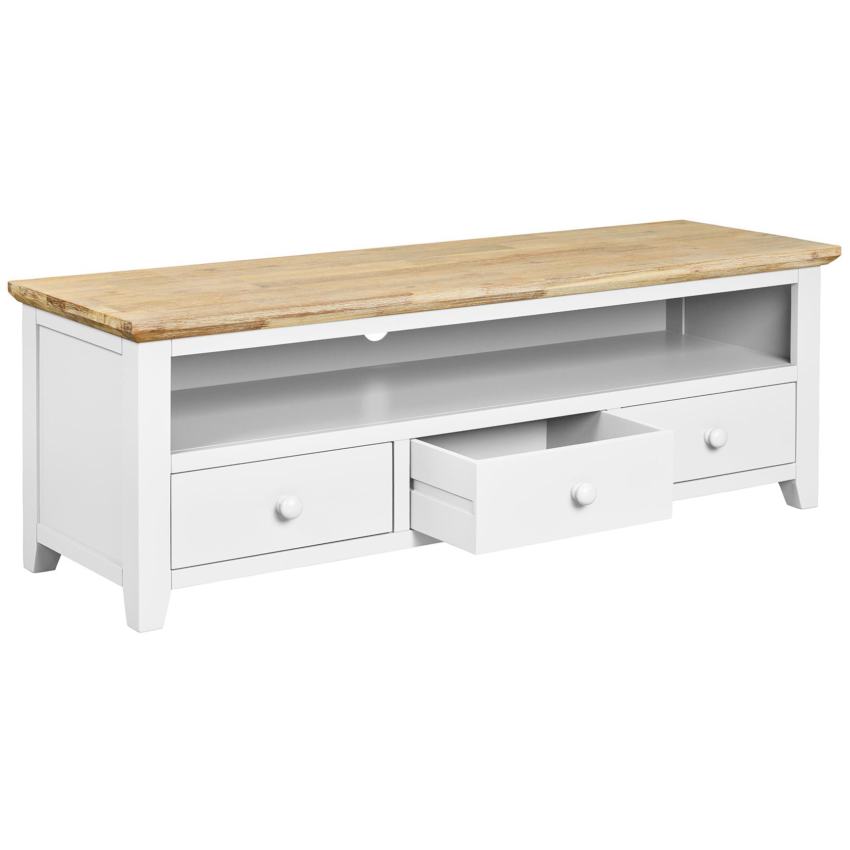 Florence Large TV Unit TV Stand with 3 Drawers and Shelf ,W145cm Fully Assembled - Picture 48 of 57