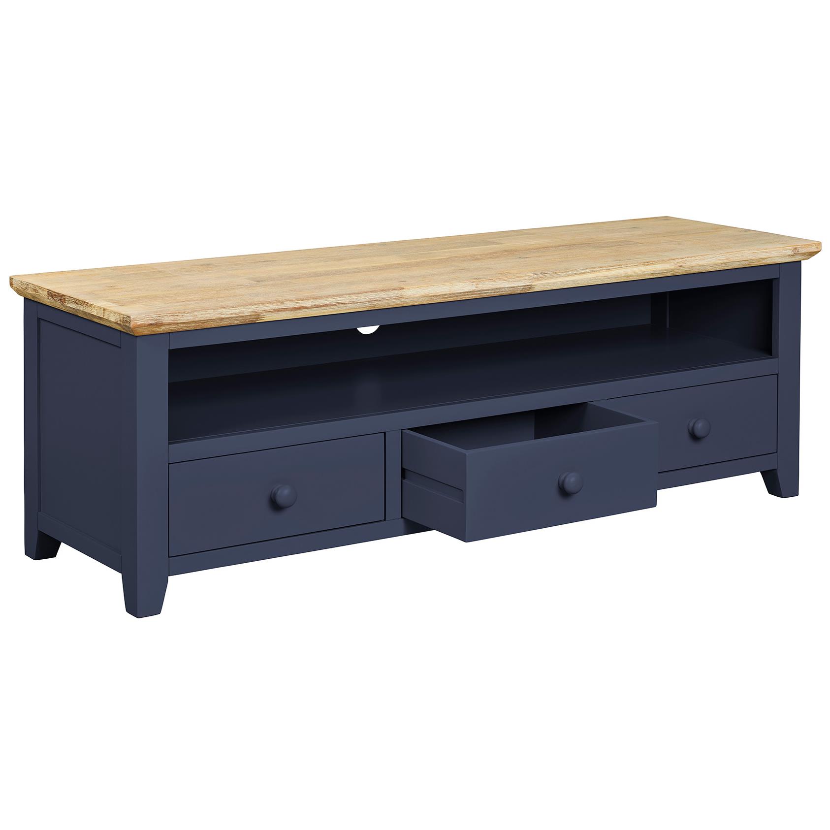 Florence Large TV Unit TV Stand with 3 Drawers and Shelf ,W145cm Fully Assembled - Picture 22 of 57