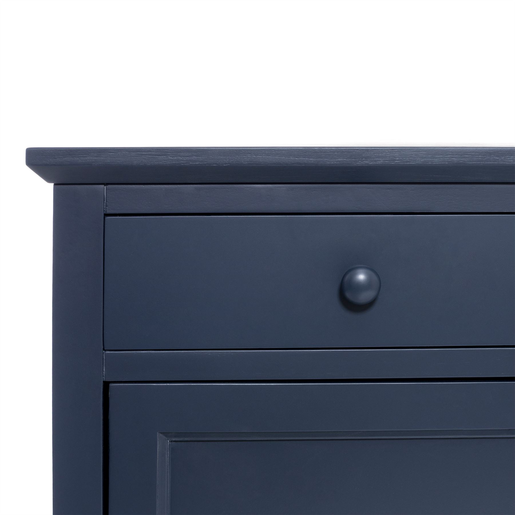 Florence 2 tone Navy Blue Sideboard. Kitchen sideboard with 2 drawers. ASSEMBLED 5060346455297