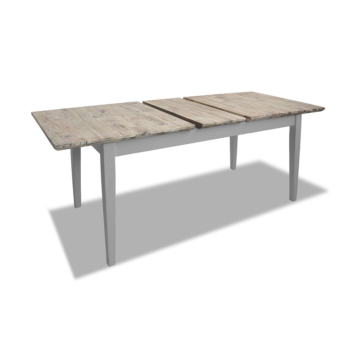 Extending Dining Table +4 Chairs Rectangular Center Extension FLORENCE furniture - Picture 68 of 152