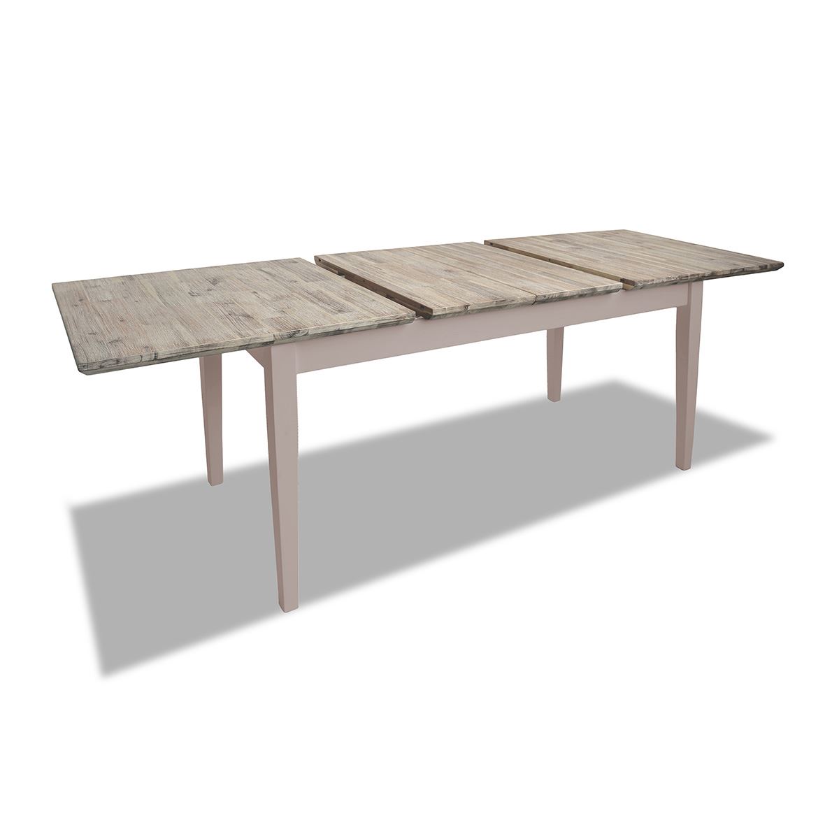 Extending Dining Table +4 Chairs Rectangular Center Extension FLORENCE furniture - Picture 114 of 152