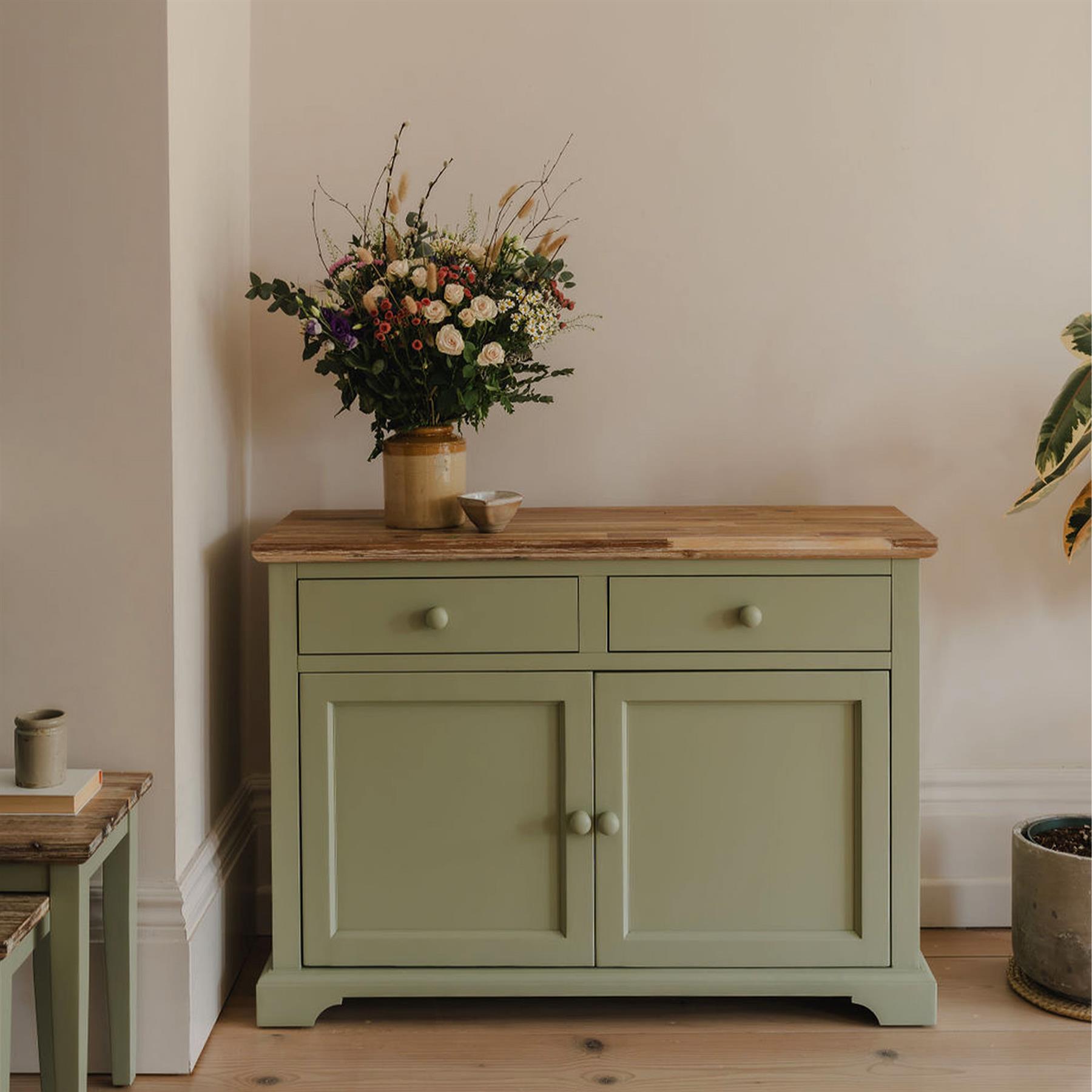 Sideboard Wooden Cupboard Drawers and Shelf Assembled Florence Kitchen Furniture - Picture 28 of 36