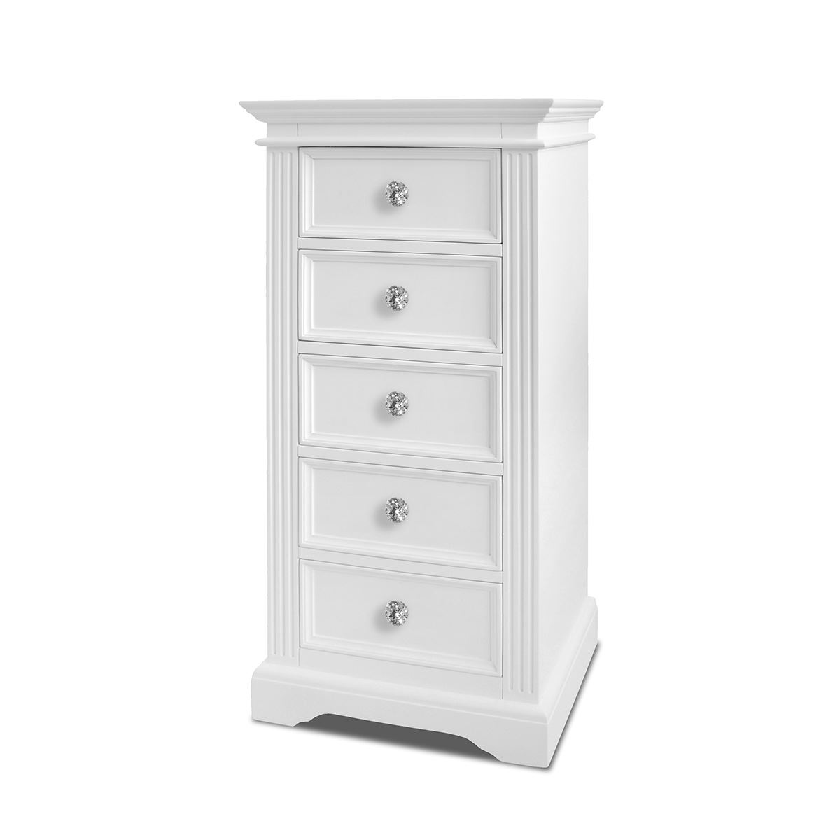 White Bedroom Furniture Wooden Chest of Drawers Bedside Table Robe GAINSBOROUGH - Picture 12 of 75