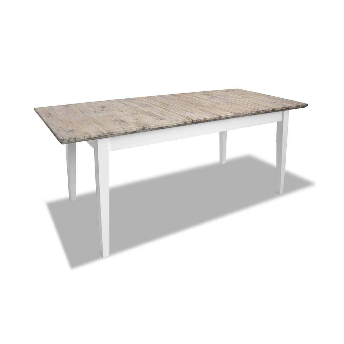 Extending Dining Table +4 Chairs Rectangular Center Extension FLORENCE furniture - Picture 34 of 152