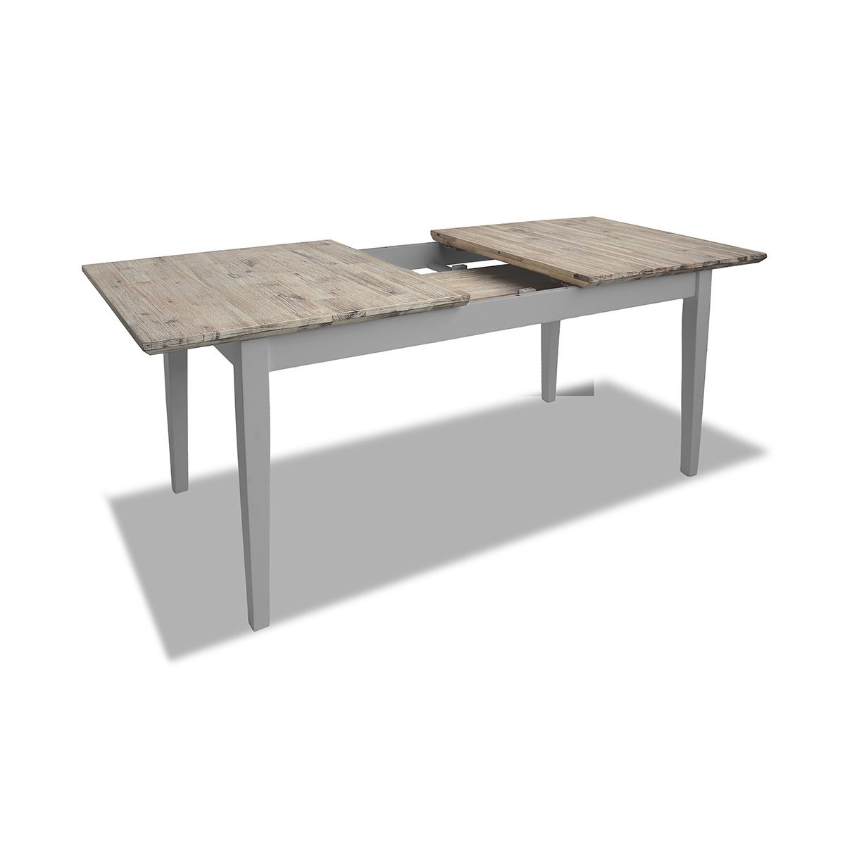 Extending Dining Table +4 Chairs Rectangular Center Extension FLORENCE furniture - Picture 51 of 152