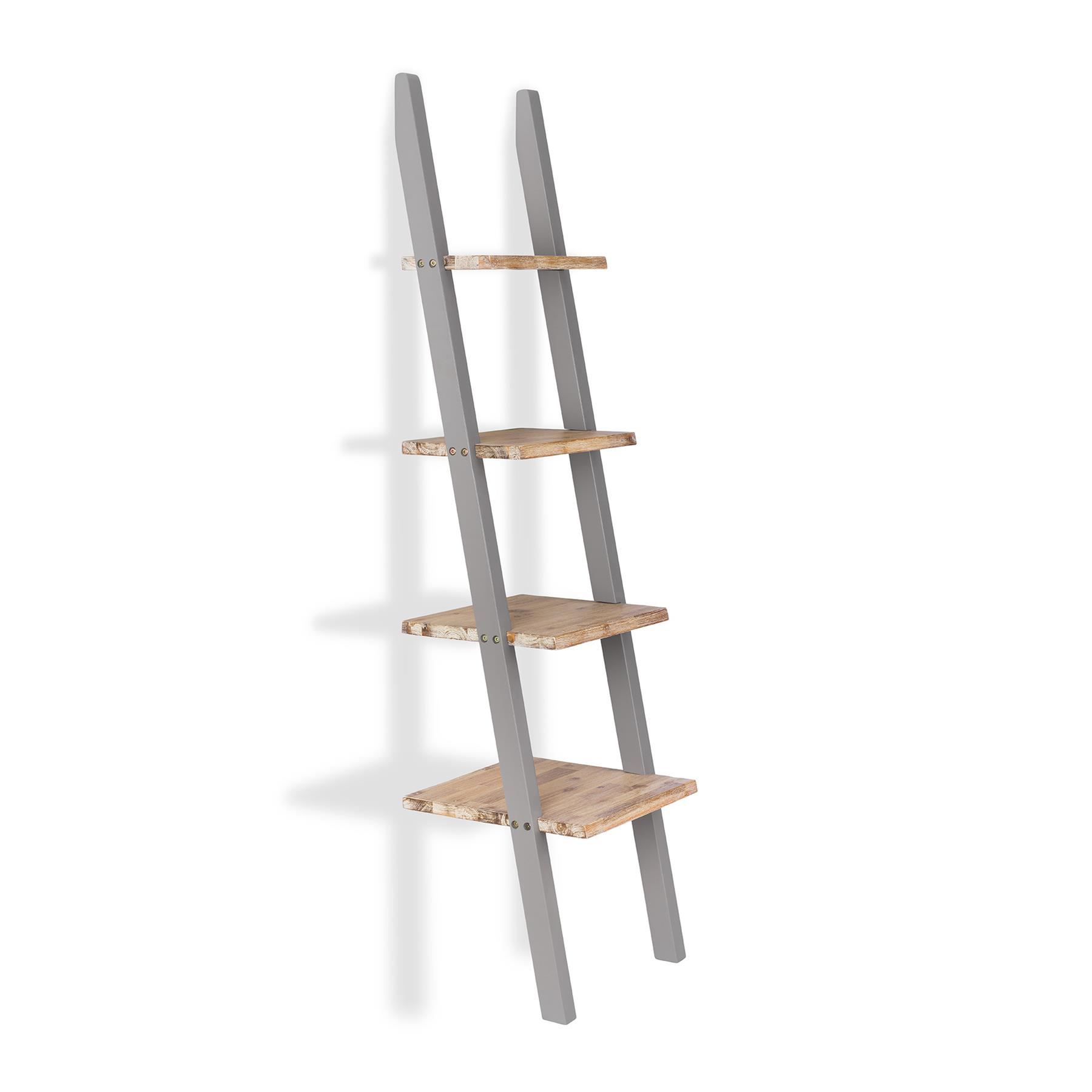 Florence Ladder Shelf Bookshelf Rack Lean up Display Storage Shelving Stand - Picture 2 of 26