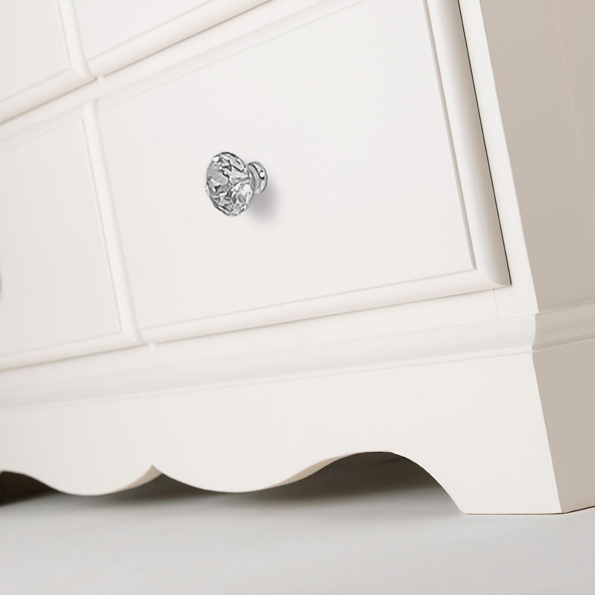 Antique White Bedroom Furniture French Chest Bedside Bed Wardrobe Vanity ROMANCE - Picture 21 of 78