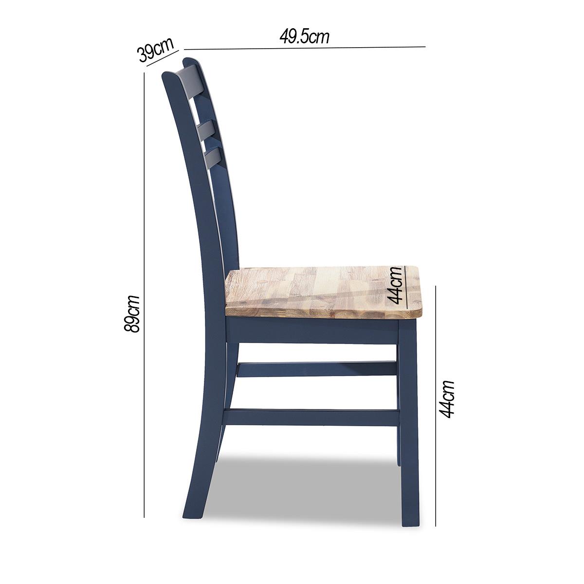 Florence Country Chair. Wooden Kitchen Dining Chair, Acacia Wood Seat QUALITY - Picture 11 of 34