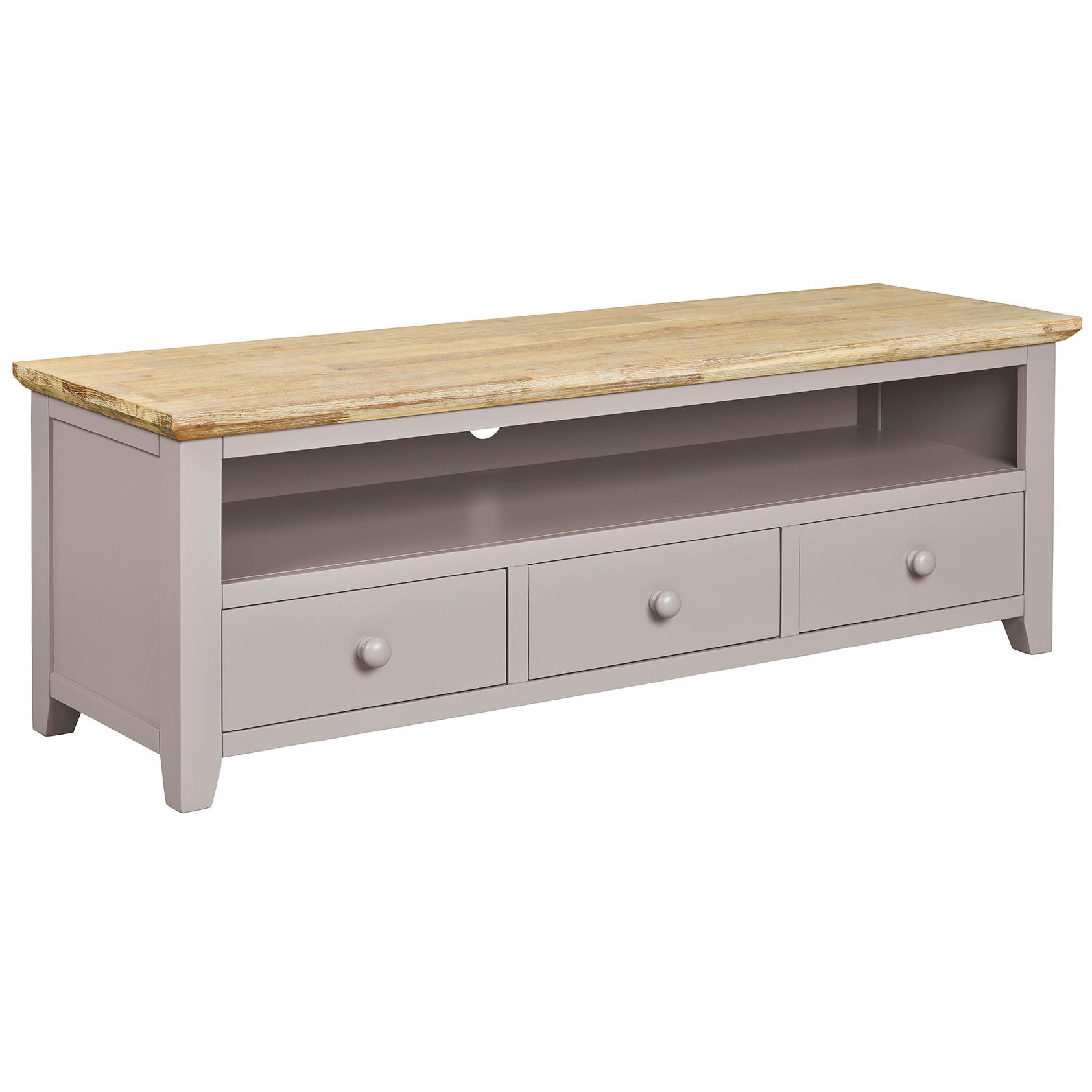 Florence Large TV Unit TV Stand with 3 Drawers and Shelf ,W145cm Fully Assembled - Picture 36 of 57