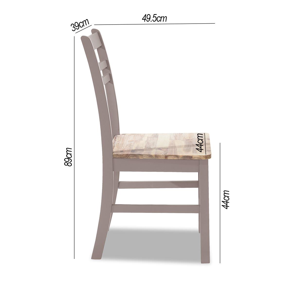 Florence Country Chair. Wooden Kitchen Dining Chair, Acacia Wood Seat QUALITY - Picture 23 of 34