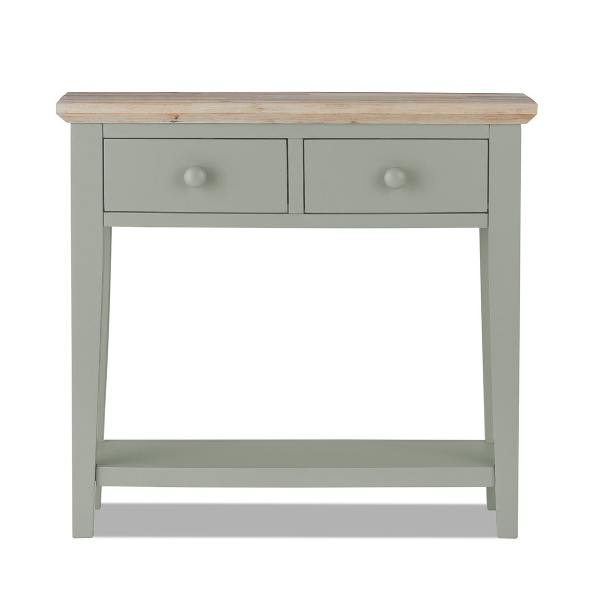 FLORENCE Console Table, Kitchen hall table with 2 drawers, Sage Green