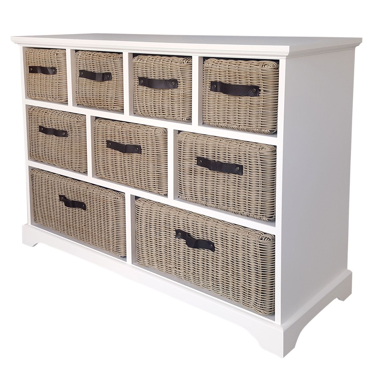 Tetbury large white with superstrong storage baskets.FULLY