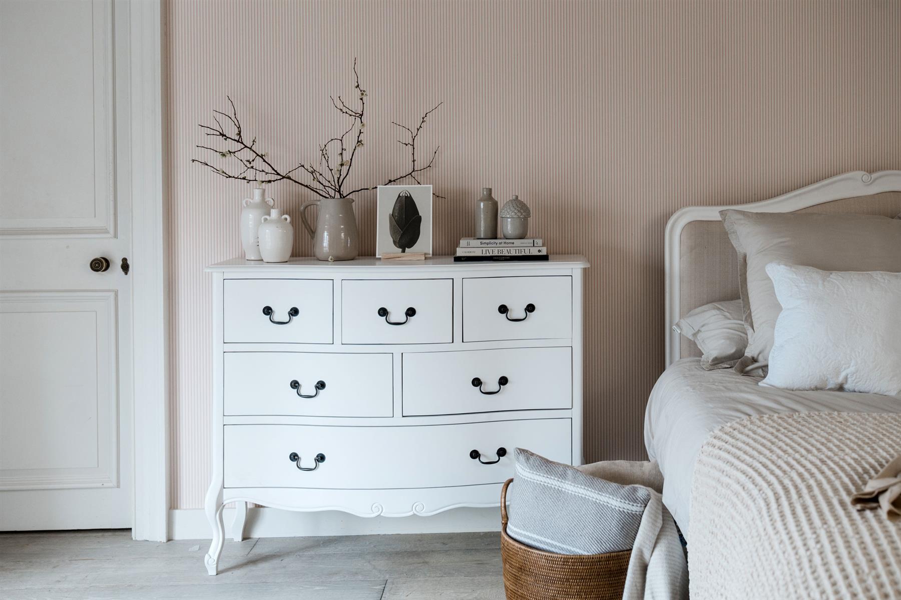 Shabby Chic White Bedroom Furniture, French Bed Bedside Table Chest Of Drawers - Picture 30 of 157