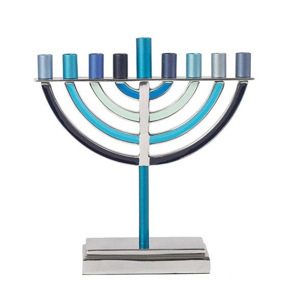 Yair Emanuel Hanukkah Menorah with 9 Branches Jewish Candlestick Menora Chanukah