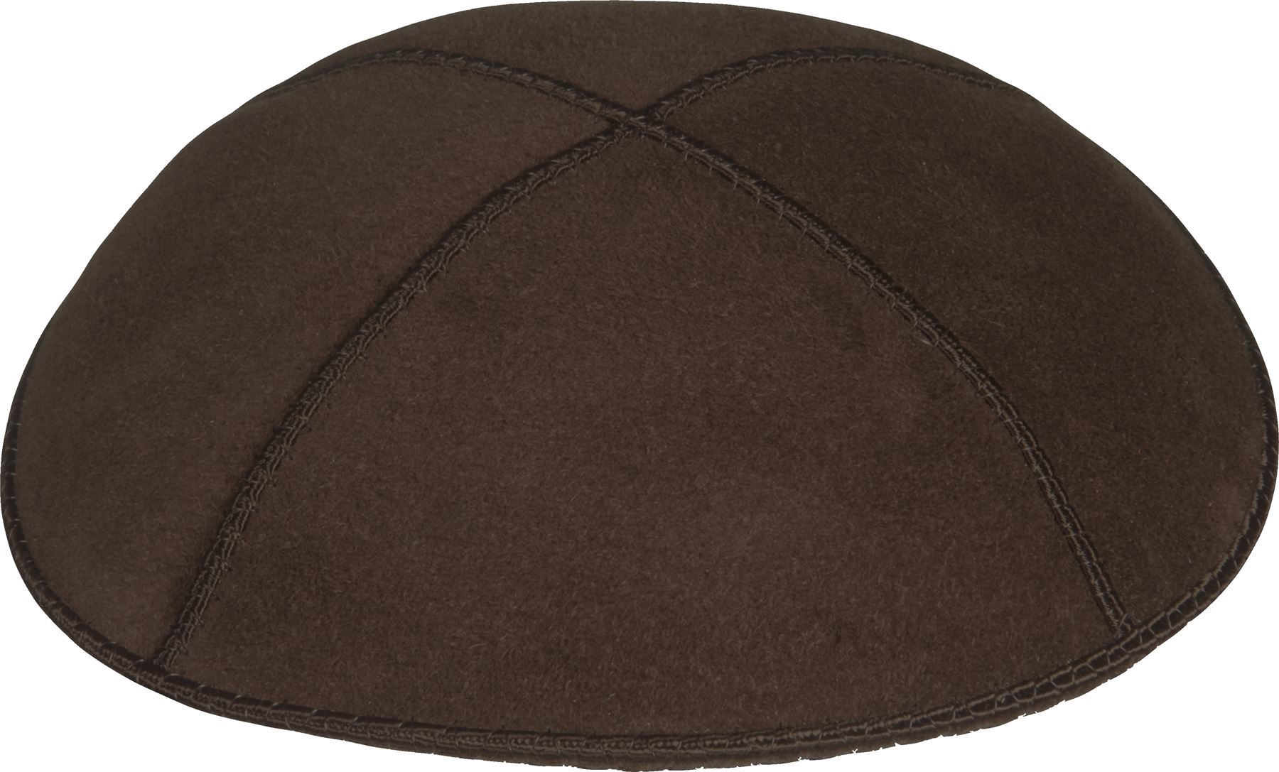 Kippa En Daim Véritable Avec étoiles De David - Taille M (16,5cm), Juif, Occasions Religieuses