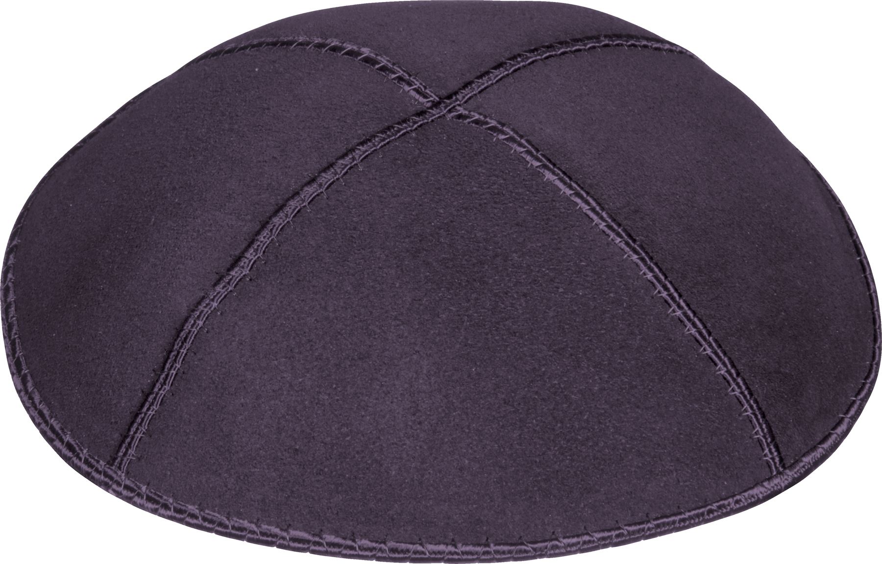 Plain Genuine Suede Kippah with 4 Sections kippot yarmulke kippa yamaka