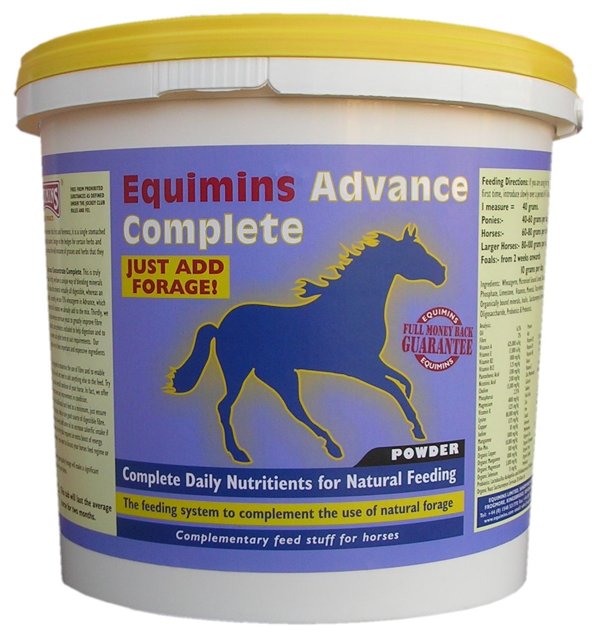 EQUIMINS ADVANCE CONCENTRATE COMPLETE POWDER EQUINE HORSE VITAMINS