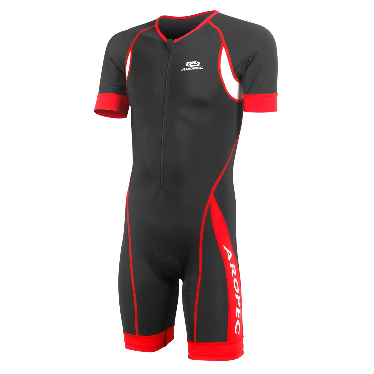 Aropec Mens Panther Short Sleeve Lycra Triathlon Duathlon Cycling Suit