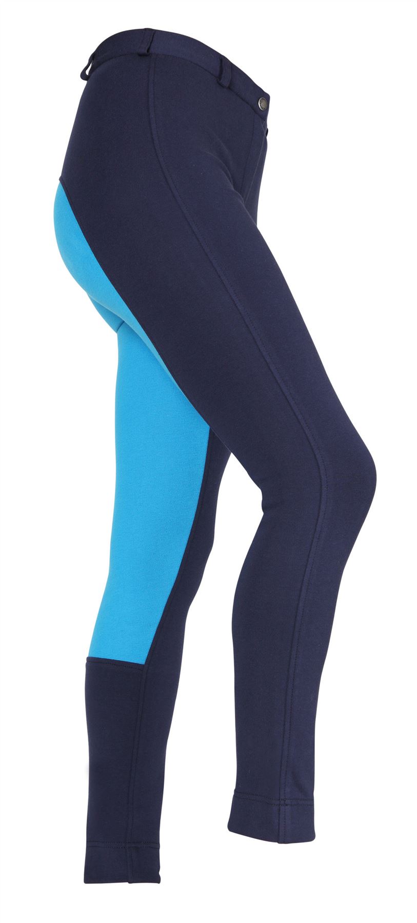 LADIES TWO TONE WESSEX JODHPURS HORSE RIDING YARD STABLE CLOTHING TROUSERS