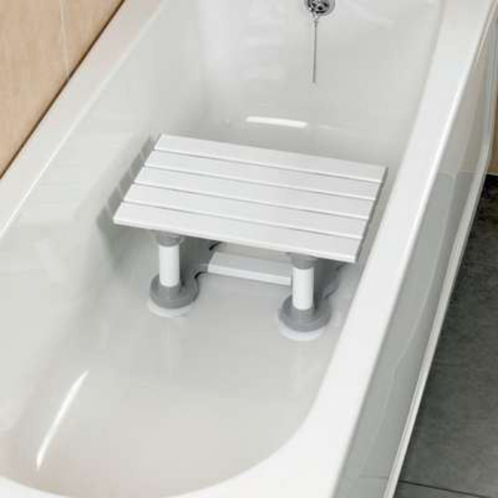 Savanah Slatted Bath Shower Seat Bathing Step Stool Secure Mobility Aid