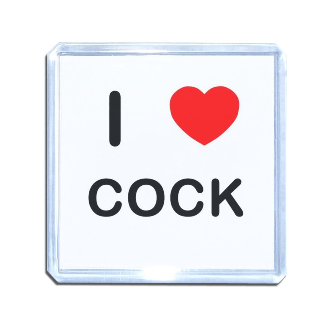 Cock I Love Heart Plastic Fridge Magnet (S, M, L, XL) - Picture 9 of 10