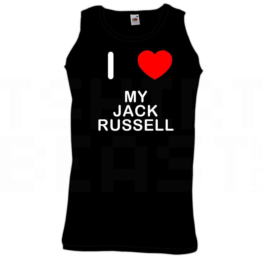 My Jack Russell I Love Heart Weste Erwachsene Rundhals Sport Gym Weste - Bild 5 von 18