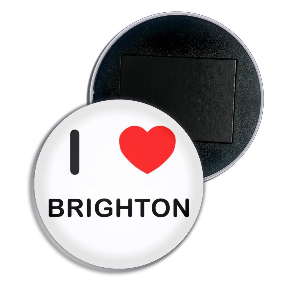 Brighton I Love Herz Kühlschrankmagnet Knopf Anstecker (25, 55 oder 77 mm) - Bild 4 von 4