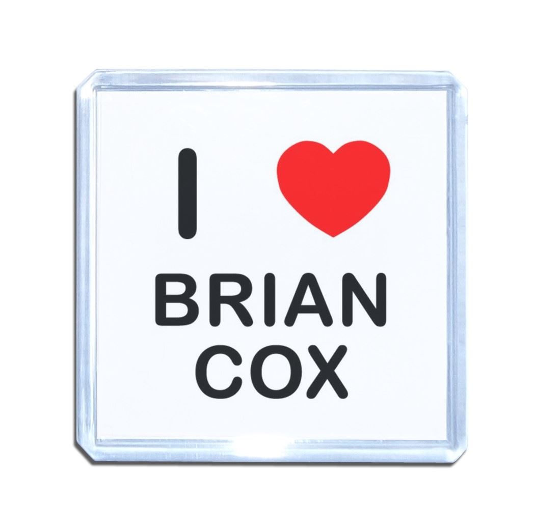 Brian Cox I Love Heart Plastic Fridge Magnet (S, M, L, XL) - Picture 9 of 10