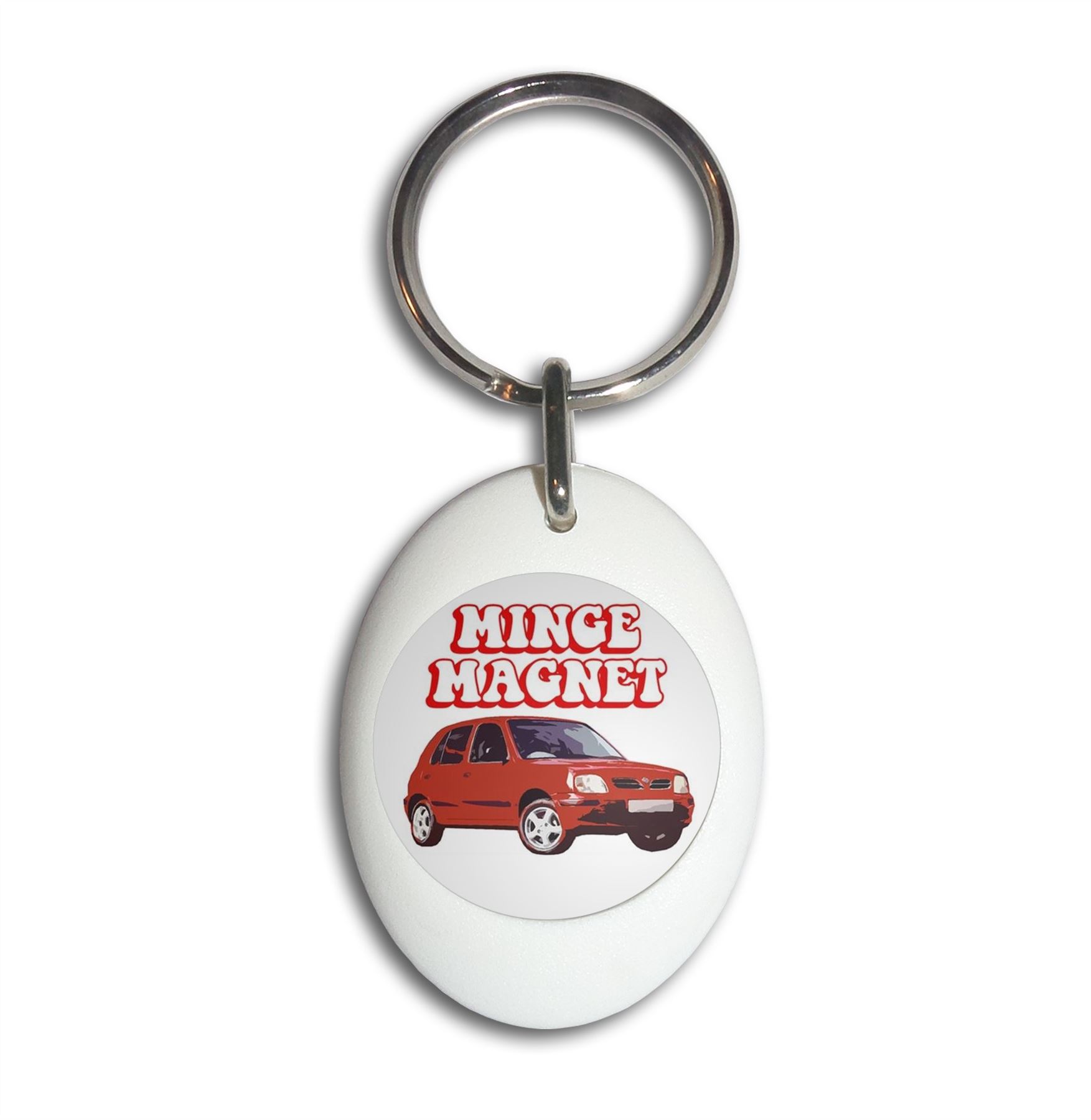 Minge Magnet Plastic Oval Key Ring (43mm x 32.5mm) - Picture 9 of 10
