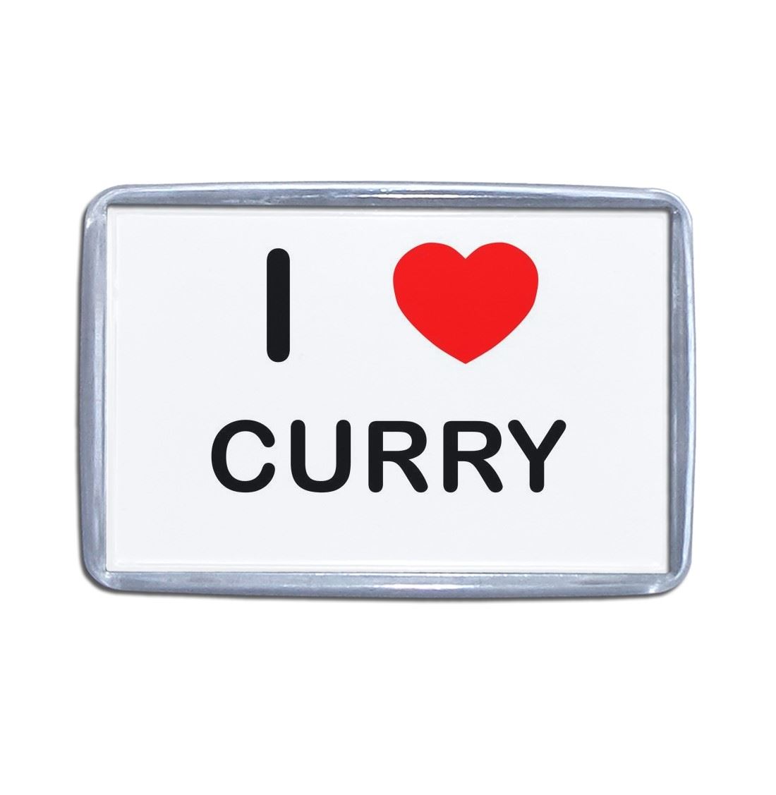 Curry I Love Heart Plastic Fridge Magnet (S, M, L, XL) - Picture 7 of 10