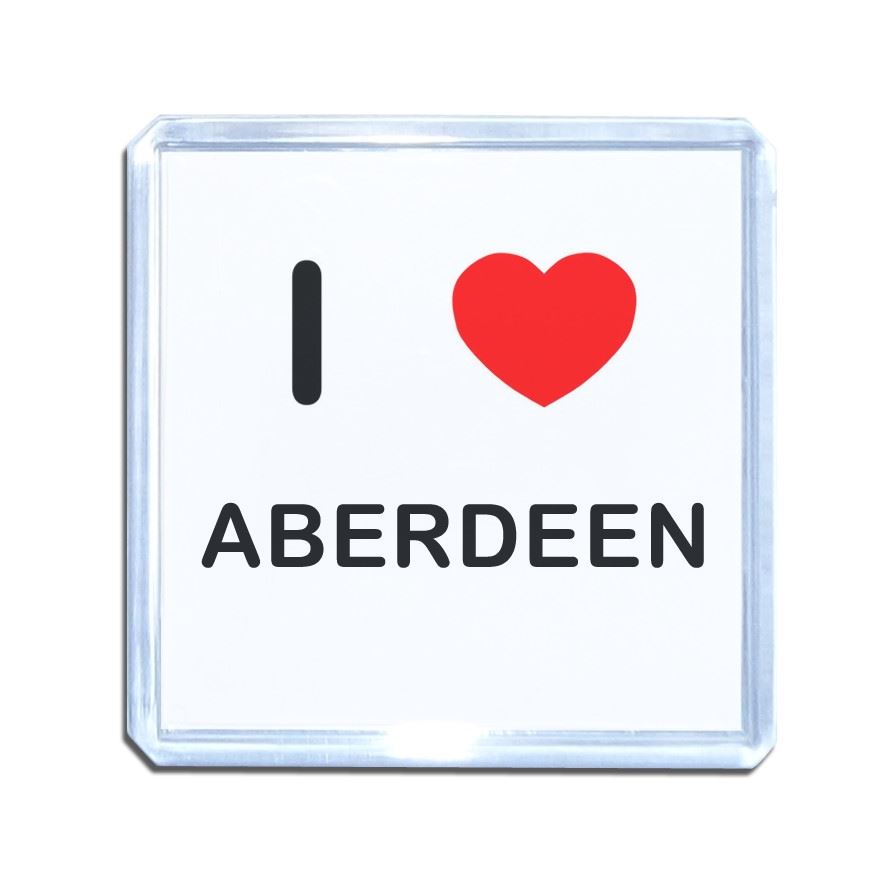 Aberdeen I Love Heart Plastic Fridge Magnet (S, M, L, XL) - Picture 9 of 10