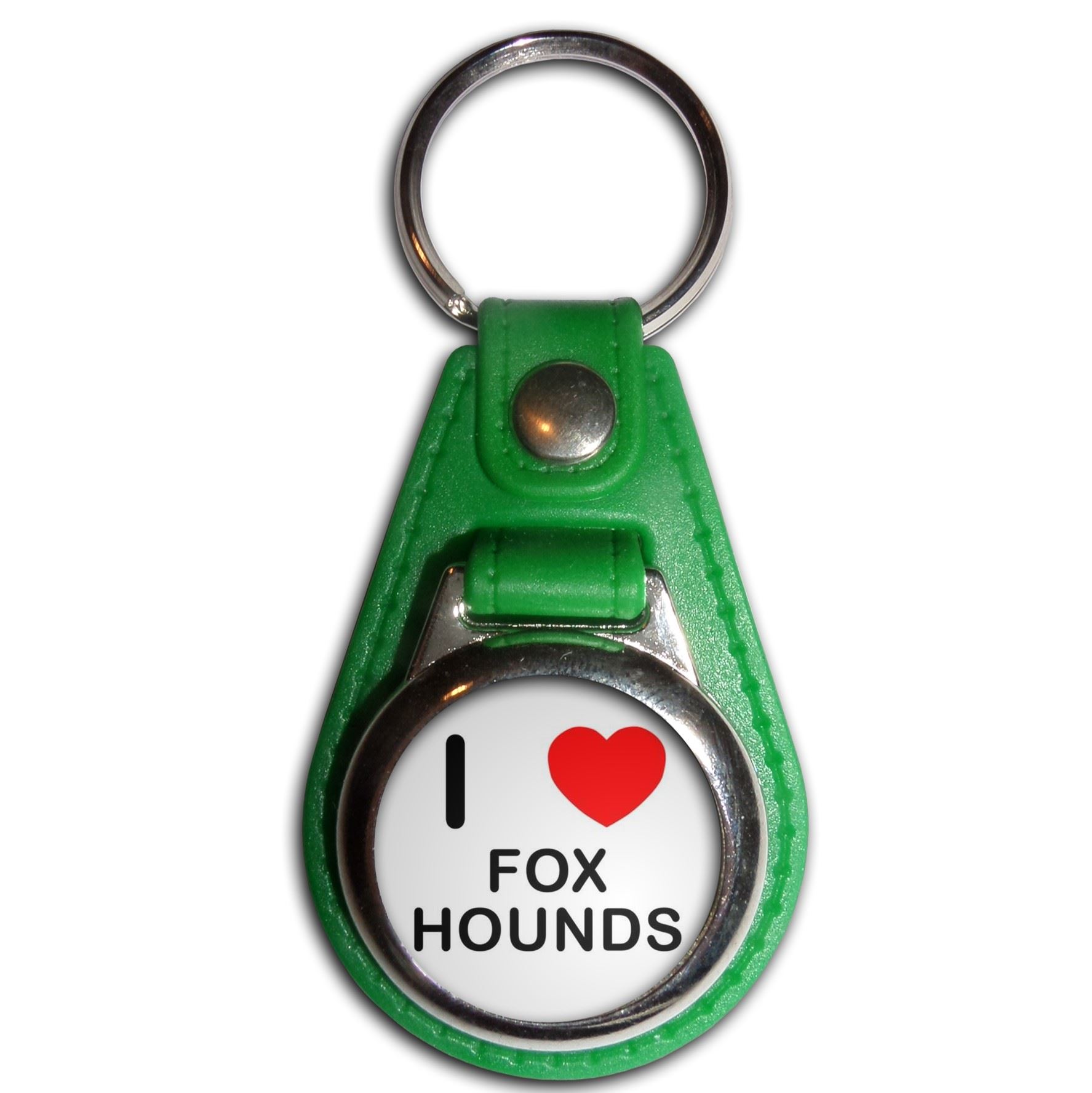 Llavero medallón de plástico Foxhounds I Love (61 mm x 38 mm) - Imagen 7 de 12