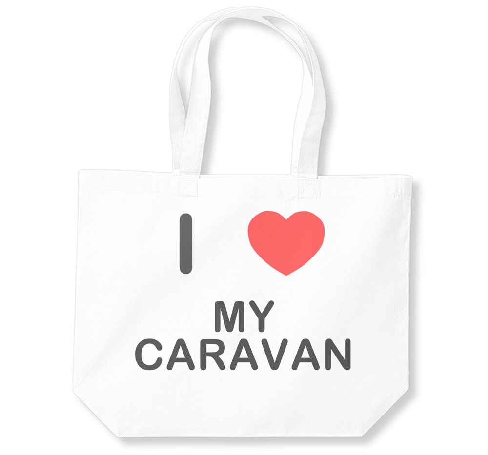 Bolso de compras My Caravan I Love de algodón (negro, blanco, natural) - Imagen 7 de 8