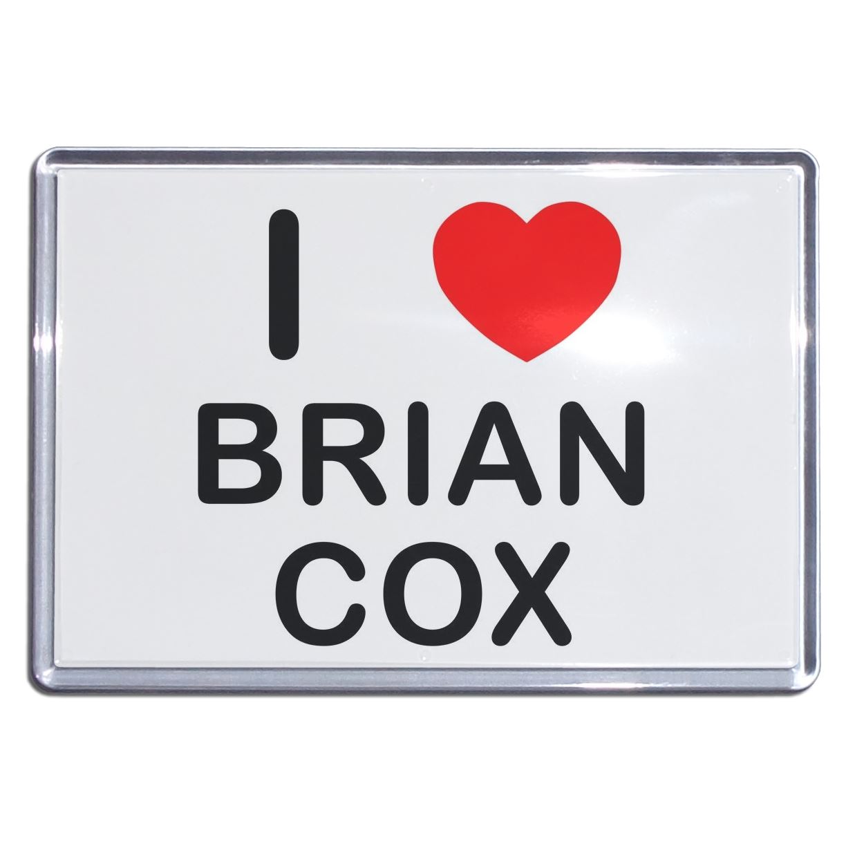 Brian Cox I Love Heart Plastic Fridge Magnet (S, M, L, XL) - Picture 3 of 10