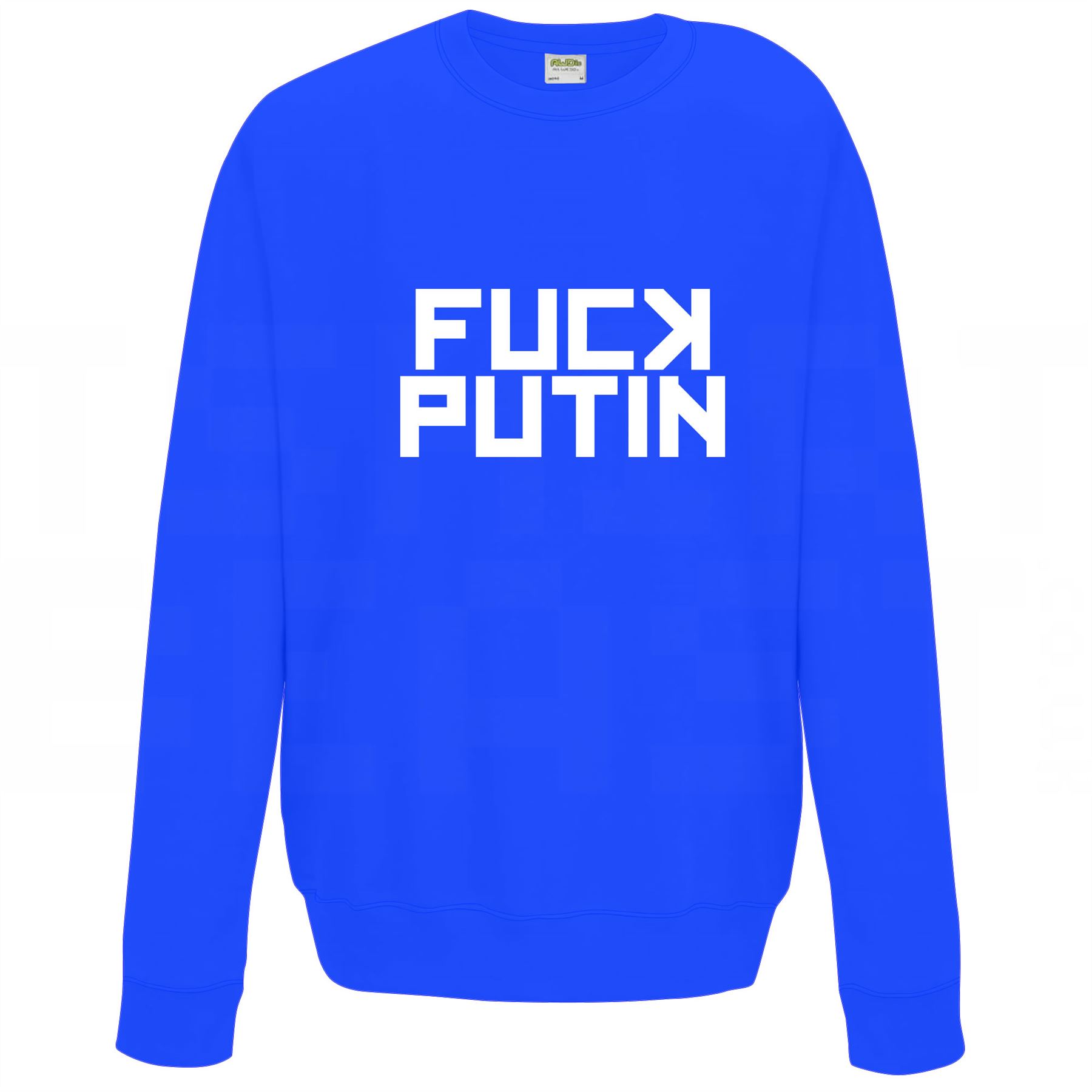 F*ck Putin Sweater Pullover Adult Crew Neck Long Sleeved Sweatshirt - Picture 15 of 34