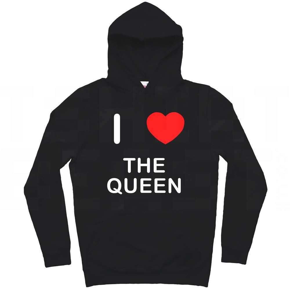 The Queen I Love Hoodie Pullover Adult Long Sleeved - Picture 9 of 34